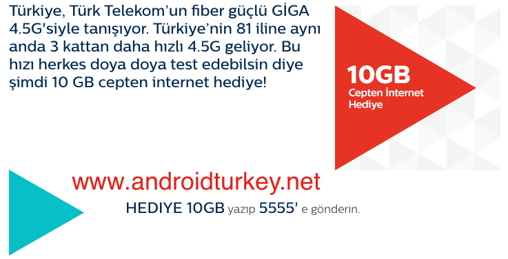 Türk Telekom 10 GB İnternet Giga 4.5G