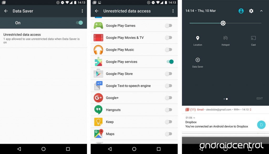 Android N Data Saver Modu Veri Tasarruf Özelliği